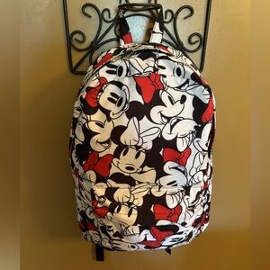 Disney Minnie Loungefly Canvas Large Backpack EUC